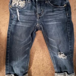 Girls size 7 red camel shorts